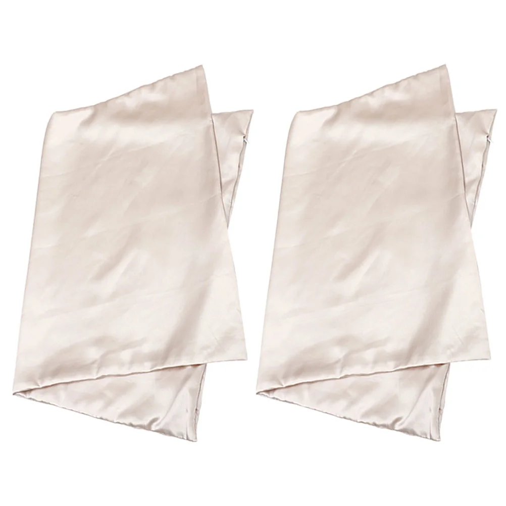 

Silk Pillowcase Protector Polyester Covers Skin-friendly Pillowcases Bedding Cushion
