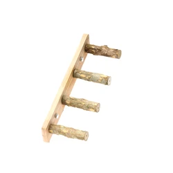 Interactive Wooden Bird and Hamster Climbing Toy with Grinding Stick (4 steps)