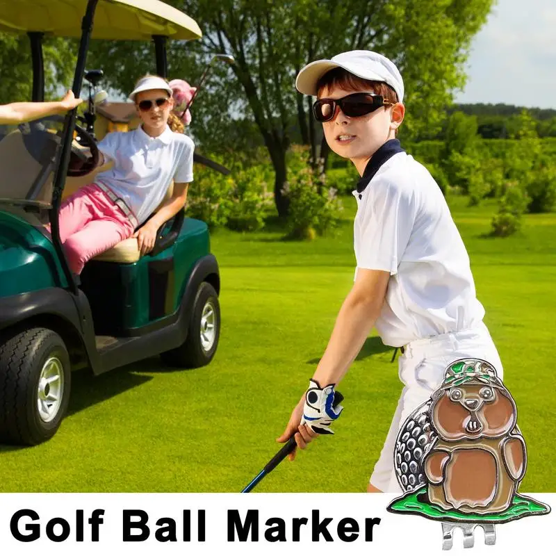 Magnetic Golf Marker Metal Golf Marker Magnetic Hat Clip Clear Engraving Suction Hat Clip For Enthusiast