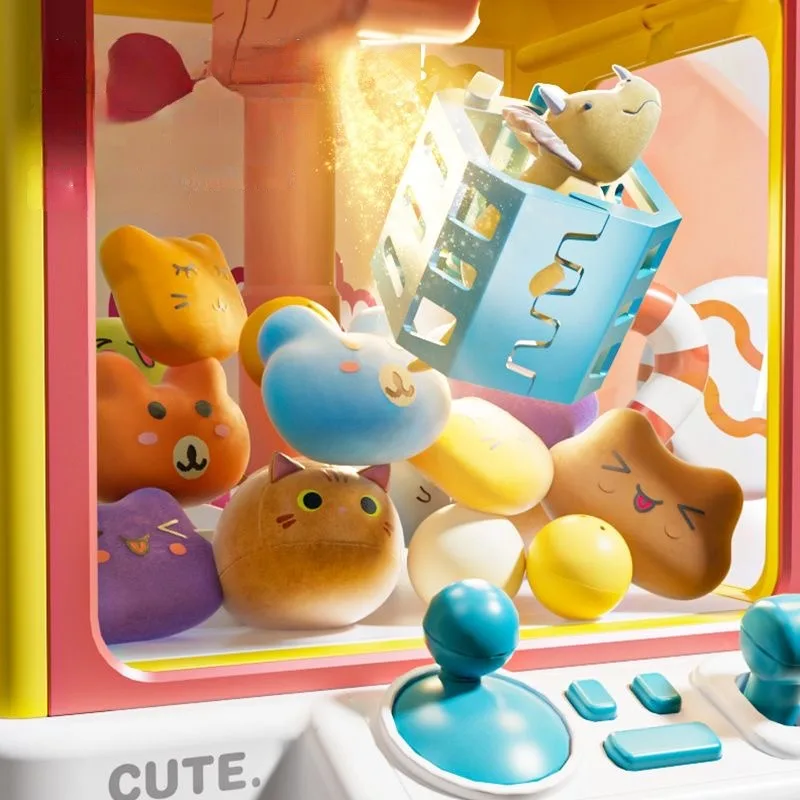 Mini Claw Machine Toys for Children Automatic Coin Operated Play Game Arcade Crane Doll Machines Kids Birthday Christmas Gifts 5