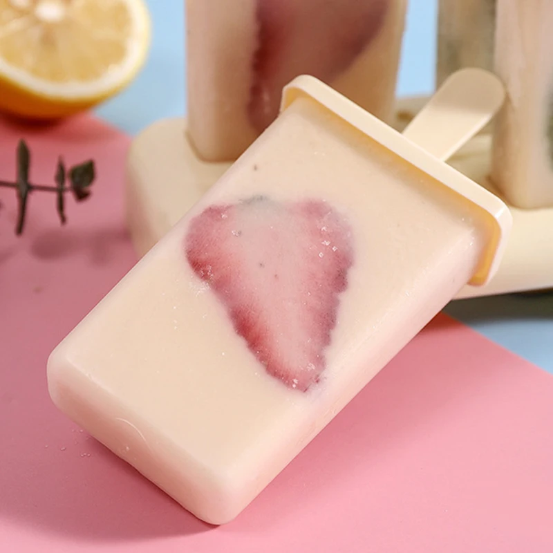 4PCS Ice Mold Ice Cream Molds Ice Lolly Cream Maker Mold DIY Popsicle Mould Frozen Yogurt Icebox