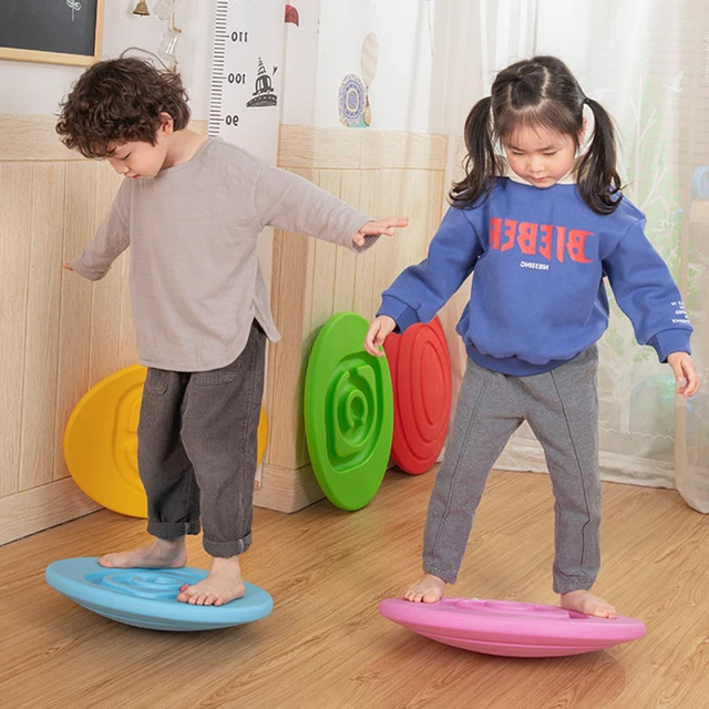 Planche d'équilibre en forme d'œuf pour enfants, dispositif d'entraînement  à la concentration à domicile, cadeau de développement de la table d' équilibre, PE - AliExpress