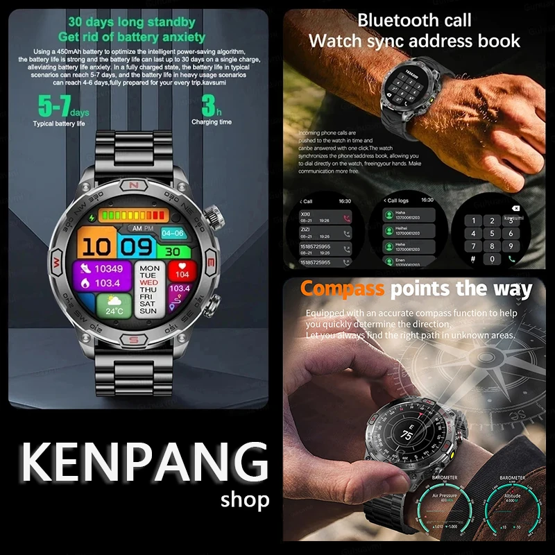 AMOLED HD ȭ�� ����Ʈ ��ġ ���� ������ �߿� GPS ��ħ�� ������, ��� ��ȭ ����Ʈ��ġ, �ȵ���̵� IOS��, 2024 ����ǰ