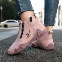 New Spring Women Ankle Boots Outdoor Casual Walking Boots Fashion Comfortable Women's Shoes High Top Autumn Women's Sneakers - Image 2