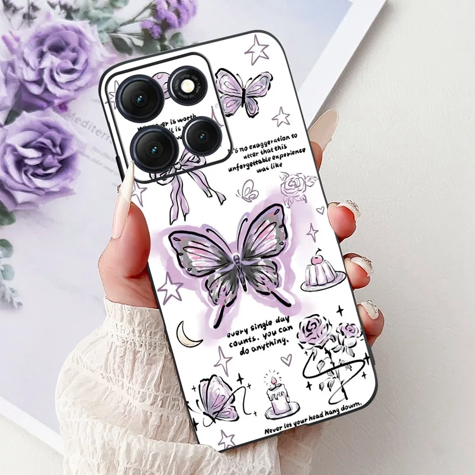 Luxury Butterfly Painted Soft Silicone Case – Premium Protective Cover for Motorola Moto G86 Power