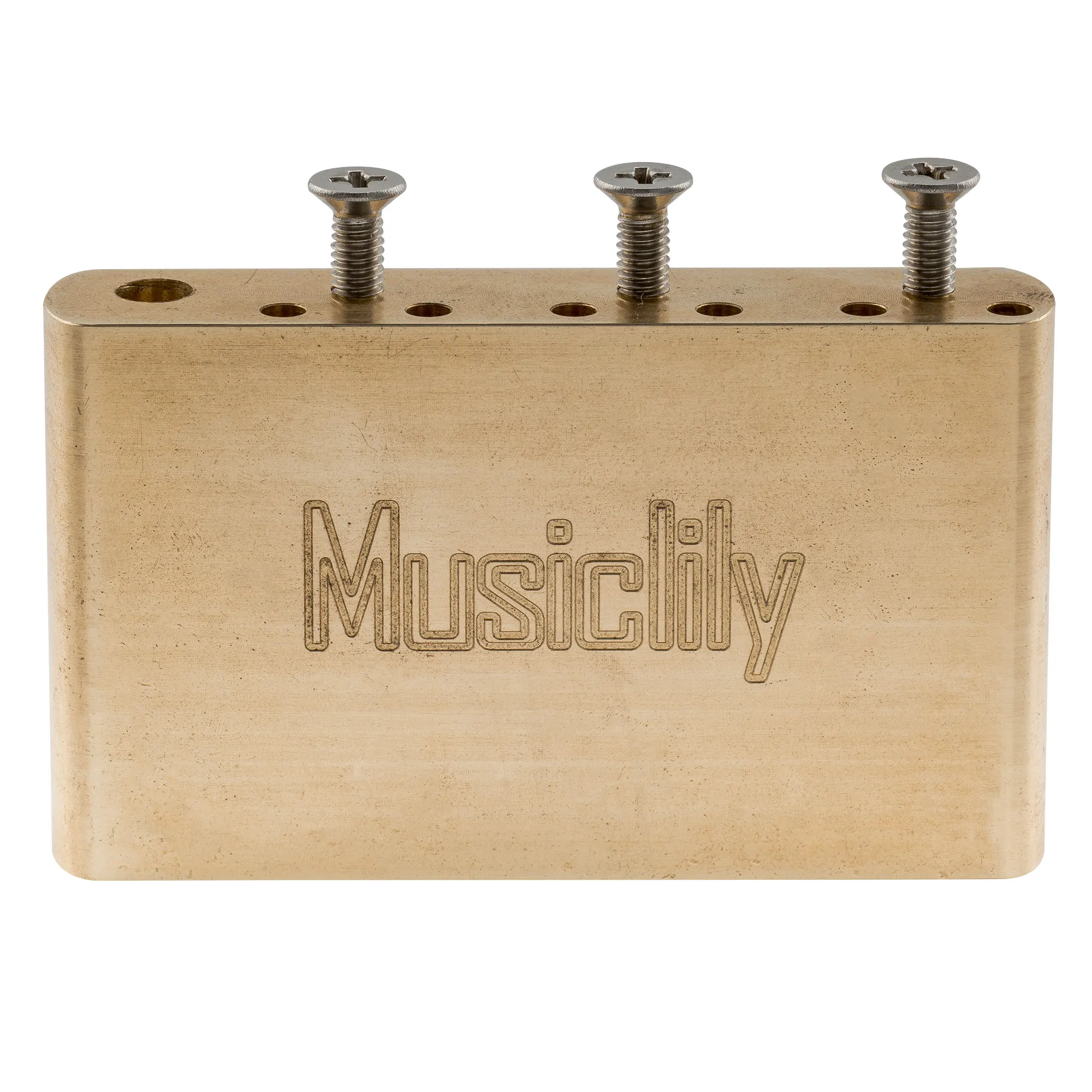Musiclily Ultra 42mm Stile MIM Blocco Tremolo in Acciaio Solido 10,5mm String Spacing per Chitarra Elettrica Mexico Fender Strat e China Squier Classic Vibe/Speical