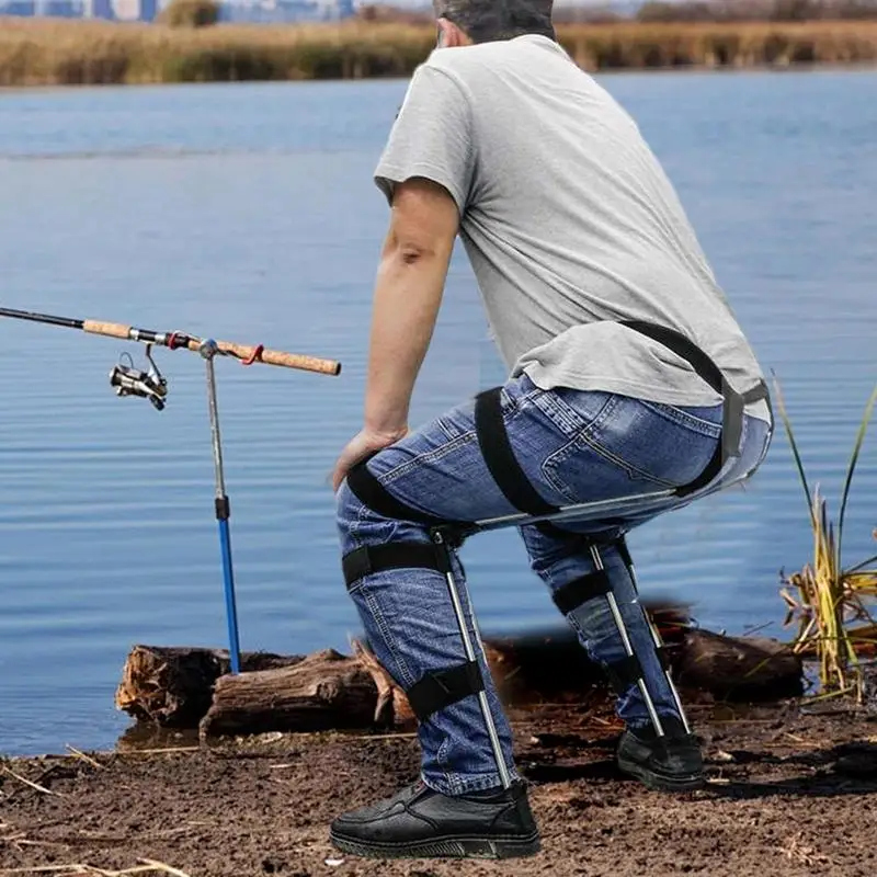 Folding Multifunctional Exoskeleton Wearable Sports Lightweight Folding Chair Fishing Outdoor Portable Travel Seat Stool