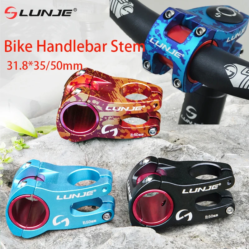 Bicycle Stem MTB Road Bike Stem 31.8x45/50mm High Strength Short Handlebar Stem CNC Aluminum Alloy Bicycle Bridge Racing Downhill Bike Parts