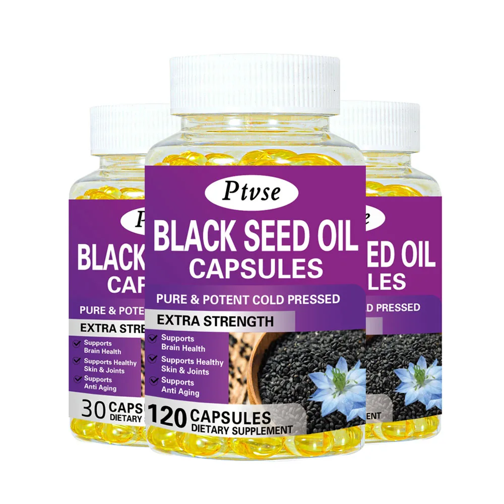 

Капсулы Black Seed Oil с антиоксидантами для иммунной поддержки, здорового роста волос и кожи