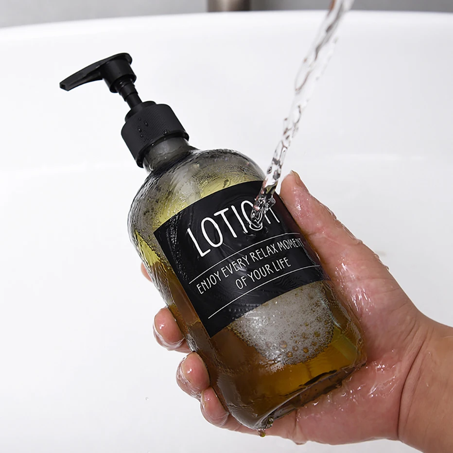 Soap Dispenser Refillable Bottle 500ml For Bathroom Kitchen