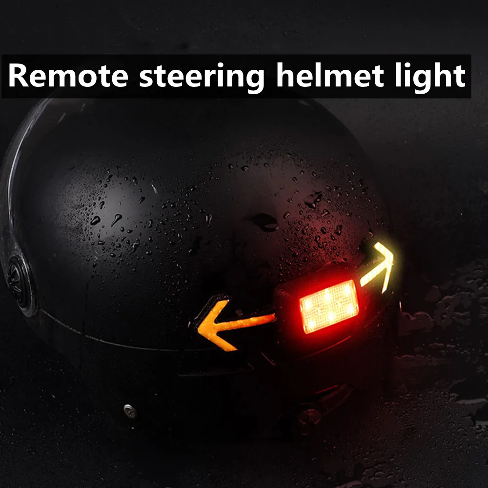 

LED Bike Turn Signal Light Wireless Remote Control Rechargeable Bicycle Taillight 6 Modes for Motorcycle Bicycle Safety Helmet