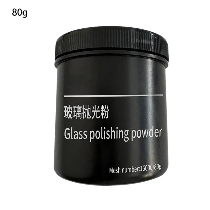 Glass Scratch Remover Windshield 80g Car Glass Polishing Powder Anti-Glare Oil Film Cleaning Car Windshield Cleaner Long-Term