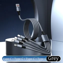 Universal 4 - in - 1 Multifunctional Charging Cable with Braided Design - 1.3m (4Type - c)