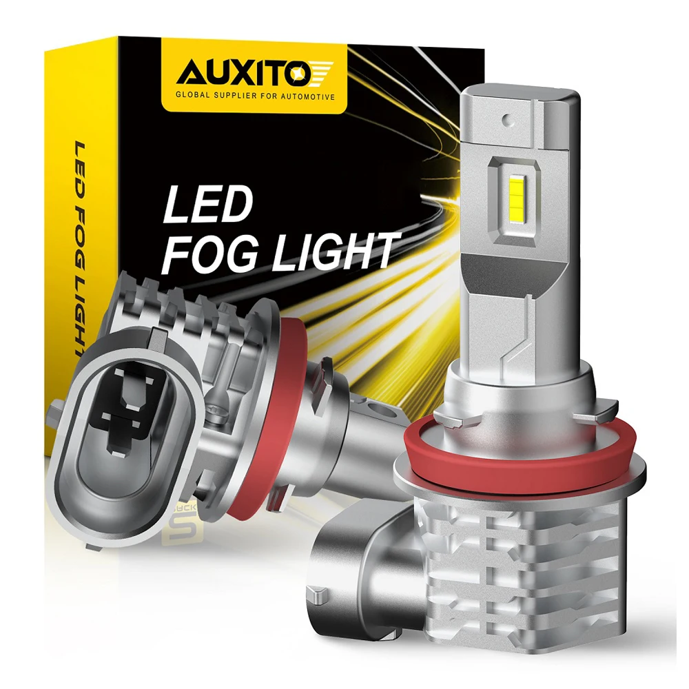 LED Fog Light 2Pcs H11 LED Fog Light Bulbs H8 H9 9006 HB4 9005 HB3 12V DRL Car Daytime Running Auto Lamp 6500K White 3000K Yellow