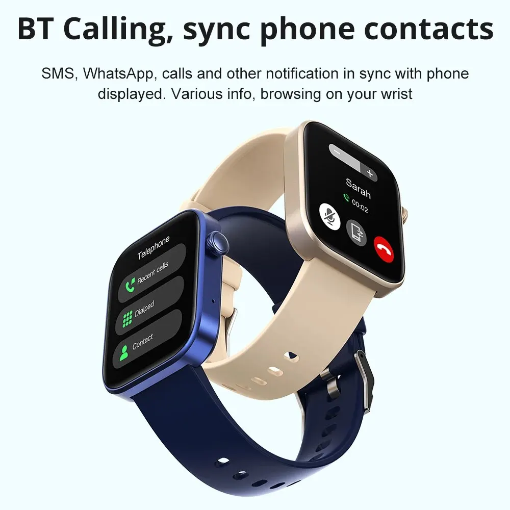 COLMI P71 Smart Watch Voice Calling Health Monitoring IP68 Waterproof Smart Notifications Voice Assistant for Men Women for smart watch