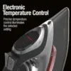 Steam Iron for Clothes with 8’ Retractable Cord, 1700 Watts, 3-Way Auto Shutoff, 400+ Holes, Professional Grade 2