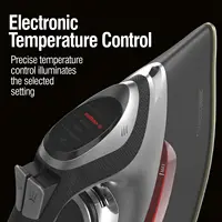 Steam Iron for Clothes with 8’ Retractable Cord, 1700 Watts, 3-Way Auto Shutoff, 400+ Holes, Professional Grade 2