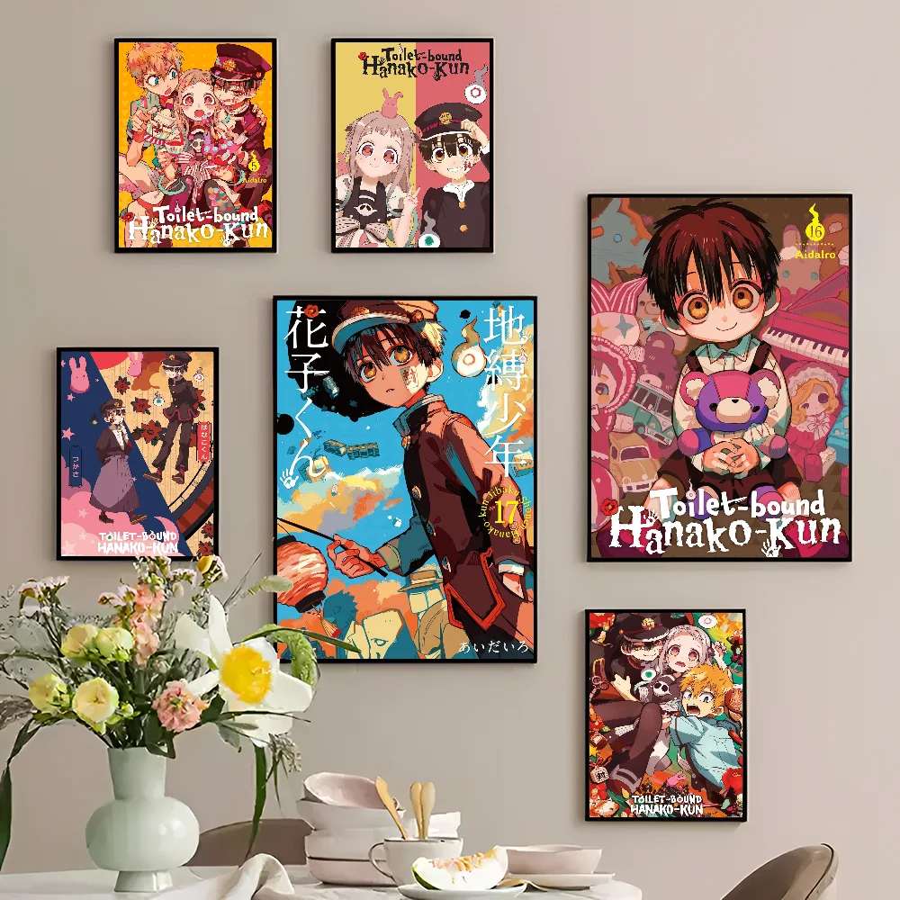 Toilet-Bound Hanako-kun DIY Sticky Poster Waterproof Paper Sticker Coffee House Bar Stickers Wall Painting