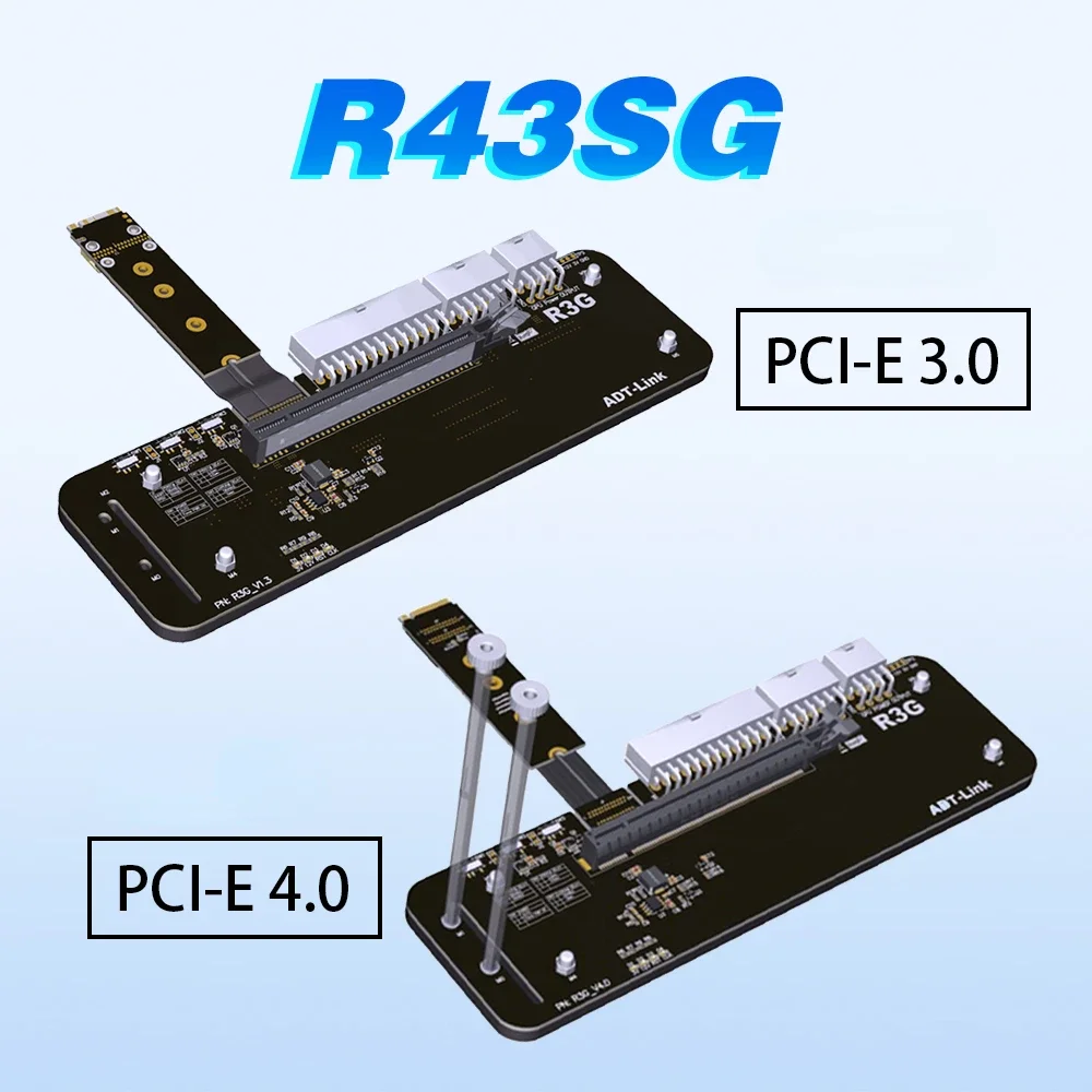 Nvme Adaptador Usb para Pcie K43sg 4.0 Pci-e Pci-e m Key Cabo de Extensão Egpu para Nuc Itx Stx Motherboard Laptop pc 4.0x16 - Imagem 3