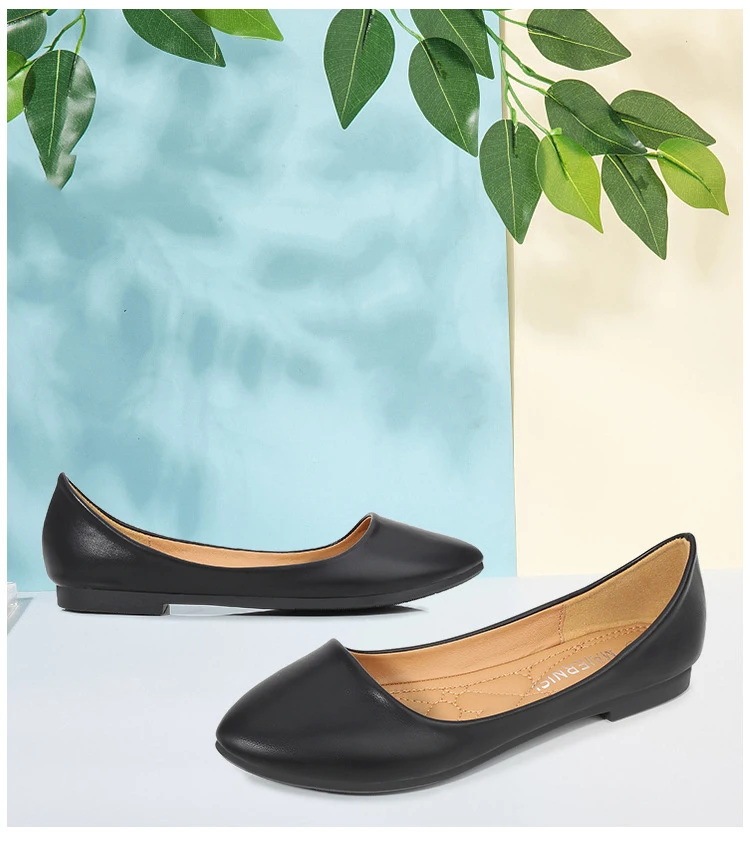 Zapatos planos con punta estrecha para mujer