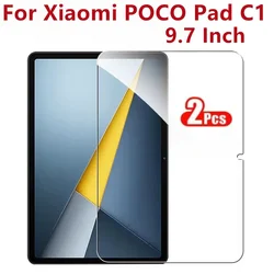 Premium 2 - Pack Tempered Glass Screen Protectors for 9.7 - Inch Tablets, 9H Clear Film (Redmi Pad 2 9.7)