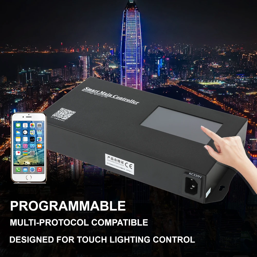 M-C8 8포트 DMX 512 시리얼 SPI 신호 RDM 디코더 마스터 RGB LED 스트립 라이트 일정 전압 프로그램 프로젝트 컨트롤러