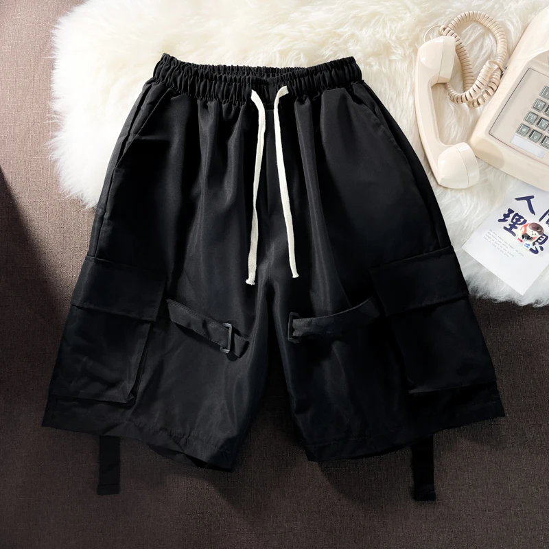 

Шорты-карго мужские хлопковые с большими карманами, на резинке