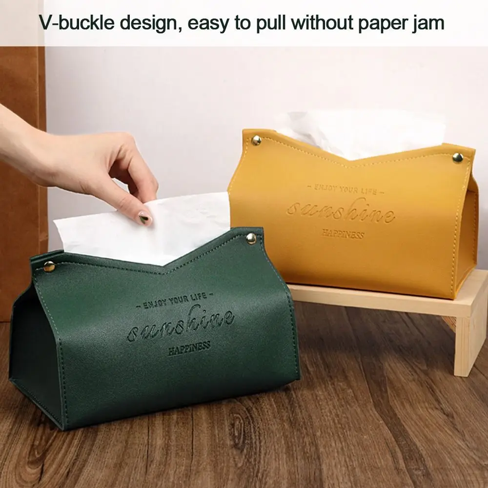 Home Living Room Decoration Large Storage Dispenser Car Tissue Box Tissue Case Paper Towel Box Napkin Holder