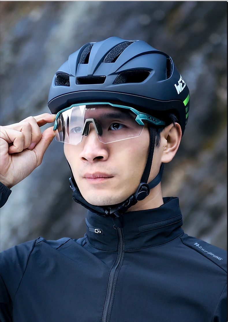West Biking Anti-Fog Fahrrad brille photo chrome Sonnenbrille Männer Frauen MTB Fahrrad brille Radfahren Fahren UV400 Sport brillen – Detail 12