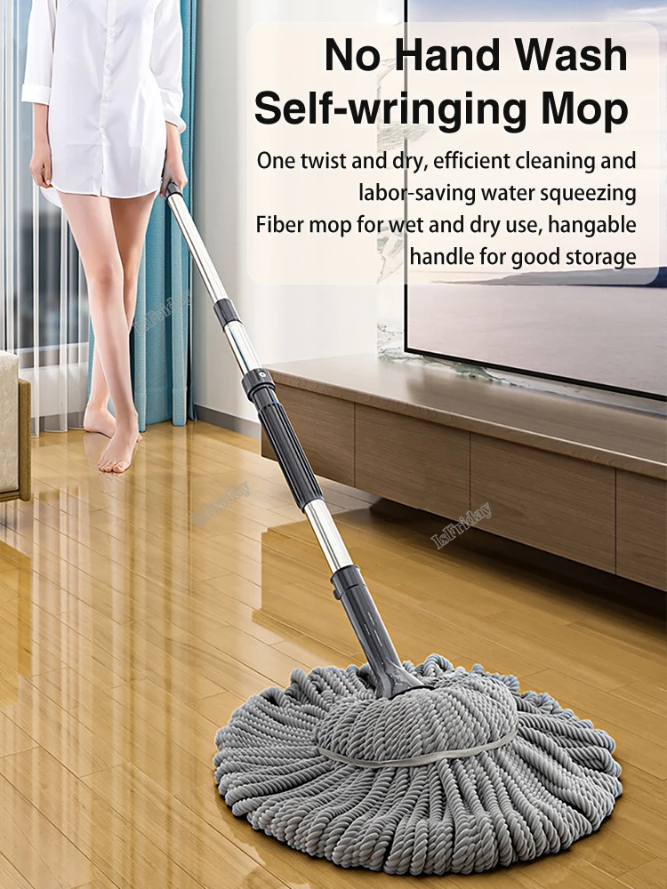 Rotating Self Rotating Water Mop New No Hand Washing Mop Household Mop Floor Cleaning Mop Lazy Person Mop Floor Cleaning Tools