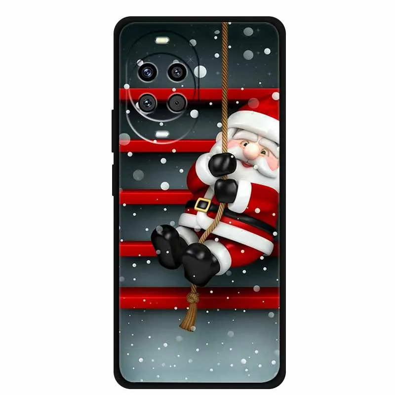 Festive Cartoon Christmas Soft TPU Phone Case - Fun & Durable Bumper Cover