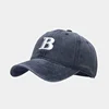 Cotton Letter B  Embroidery Casquette Baseball Cap Adjustable Outdoor Snapback Hats for Men and Women 20 1