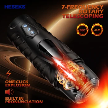 Wearable Masturbation Automatic Telescopic Rotating Male Masturbator Vibration Blowjob Matching Hands-free Belt