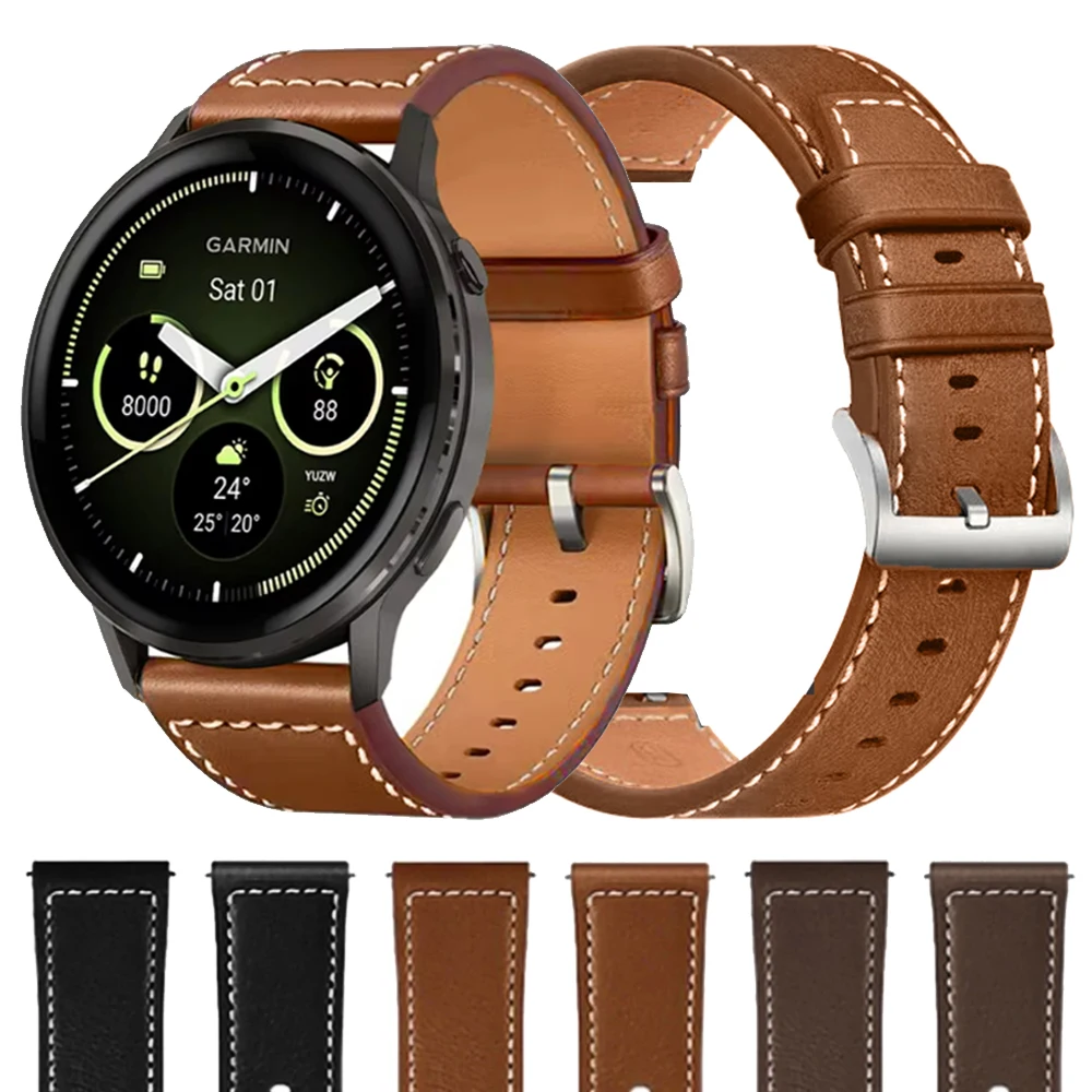 Elegant Leather Watch Strap - Premium Replacement Bracelet