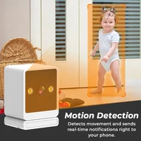 Mini caméra de sécurité Wifi 4MP 2K, Base magnétique intérieure, Vision nocturne HD, détection humaine Ai, caméra de Surveillance ICsee, Audio bidirectionnel 3