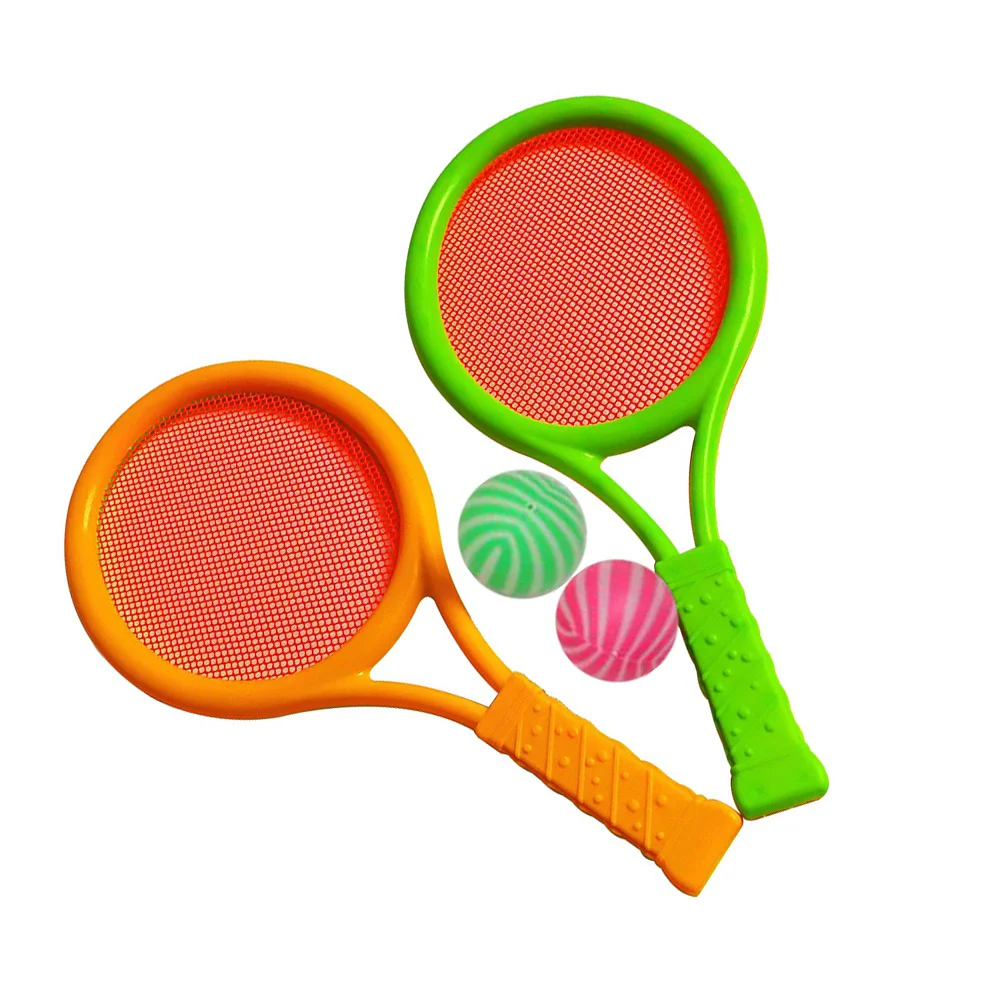 

Tennis Badminton Rackets Balls Set Children Kids Outdoor Educational Parent-Child Game Toys for Boys Girls Children