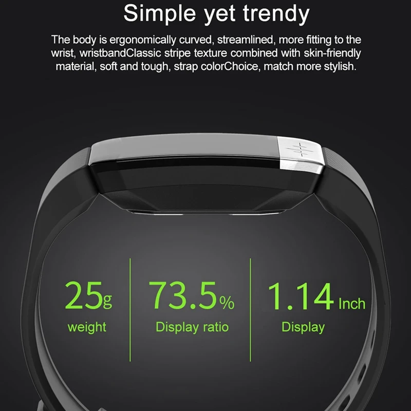 T1S Smart Bracelet Real-Time Body Temperature Monitoring With Smart Bracelet ECG+PPG Body Temperature Smart Band Sport