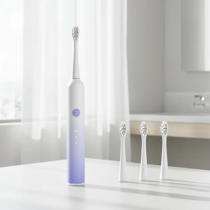 여성용 소닉 전동 칫솔 그라데이션 디자인 6가지 모드 IPX7 방수 듀폰 소프트 브러쉬 스마트 타이머 180일 지속력