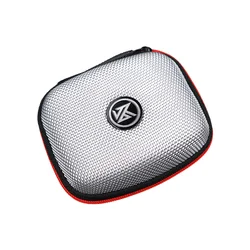 Compact EVA Zipper Earphone Storage Case with Logo Organizer (KZ silver)