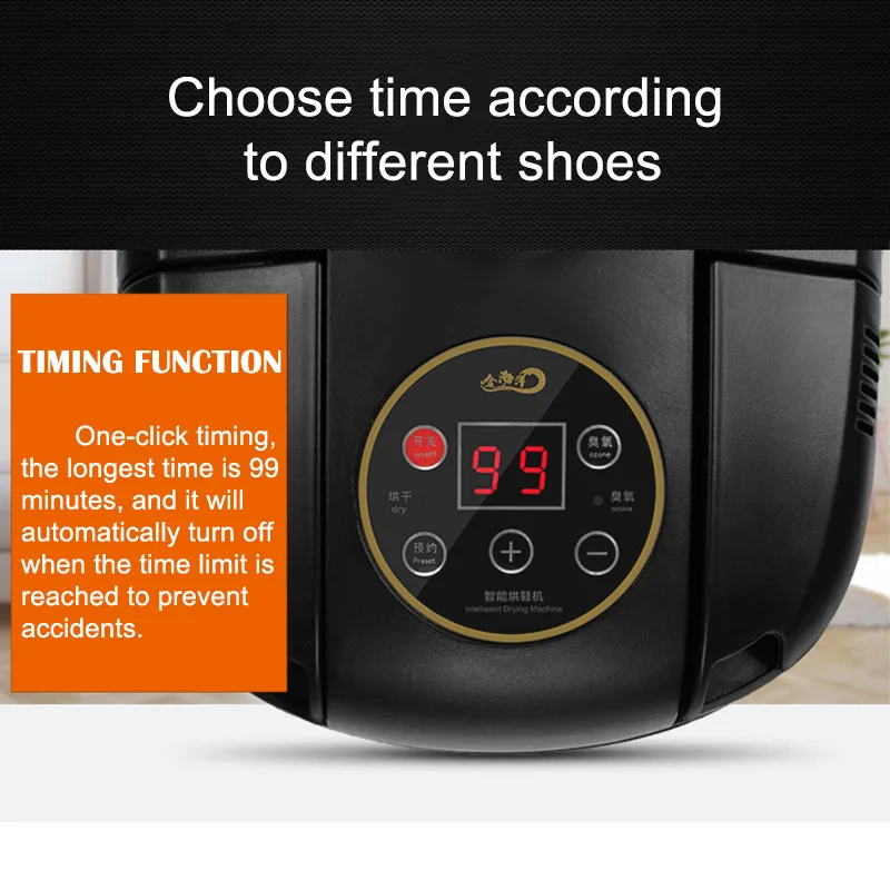 220V/110V Timed Shoe Dryer Deodorant Retractable Shoe Dryer Fast Dryer Heater Deodorizer Dehumidifier Device Foot Warmer Heater 4