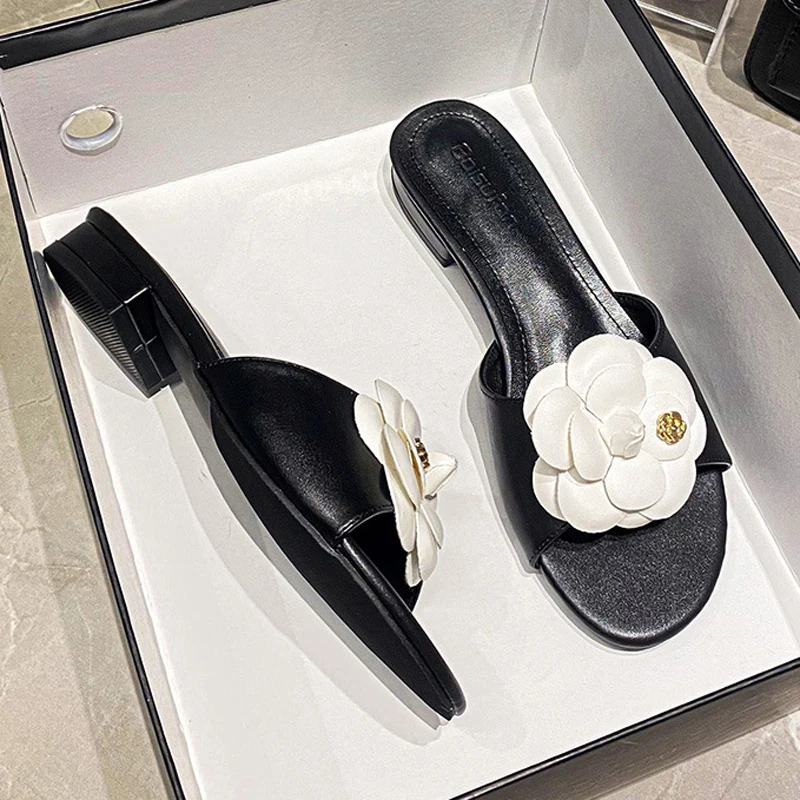 Camellia Slides Chanel Camellia Sandals 2021 Flat Sandals Jelly