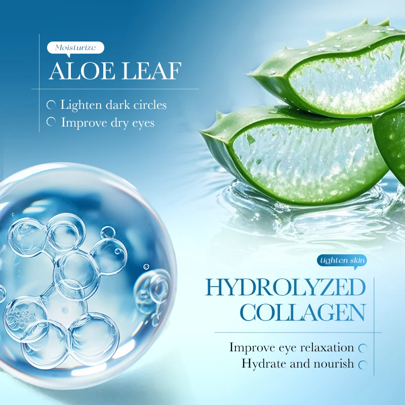 80pcs SADOER Seaweed Crystal collagen Eye Mask Anti Dark Circles Moisturizing Anti-aging Anti Wrinkles Eye Patches Gel Masks