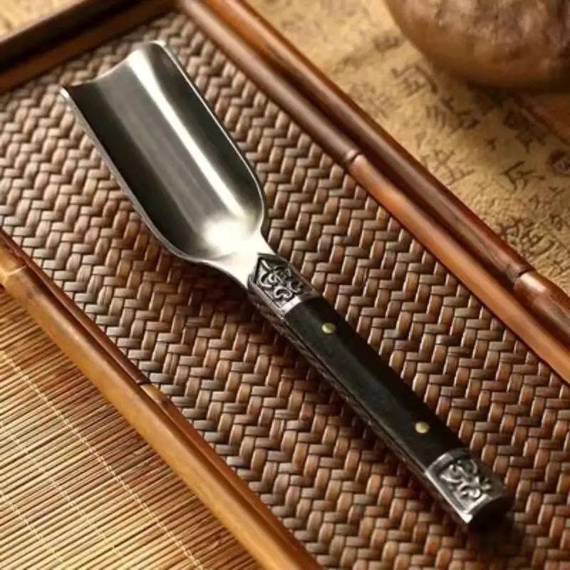 Tea Cutter 304 stainless steel tea spoon tea knife shovel spoon making tool Damascus home Kung Fu set gift set