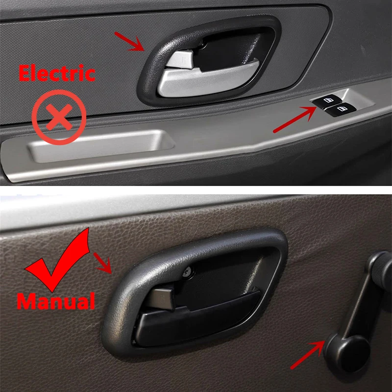 동풍 DFSK V21 V22 V27 V29 도어 내부 핸들 인테리어 핸들 수동 자동차 창문 스타일 1.5cm