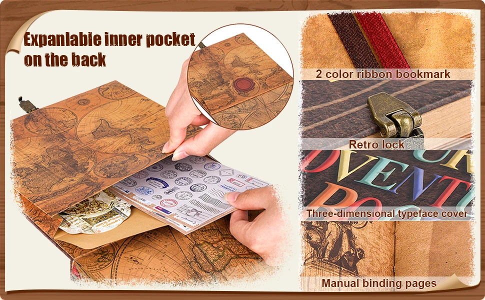 MyGiftHome Our Adventure Book Scrapbook Photo Album 146 Pages