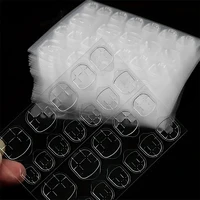25 Sheet/600PCS Nail Jelly Glue Double Sided False Nail Art Adhesive Tape Glue Sticker Fake Nail Glue Super Viscous ZZ02 1