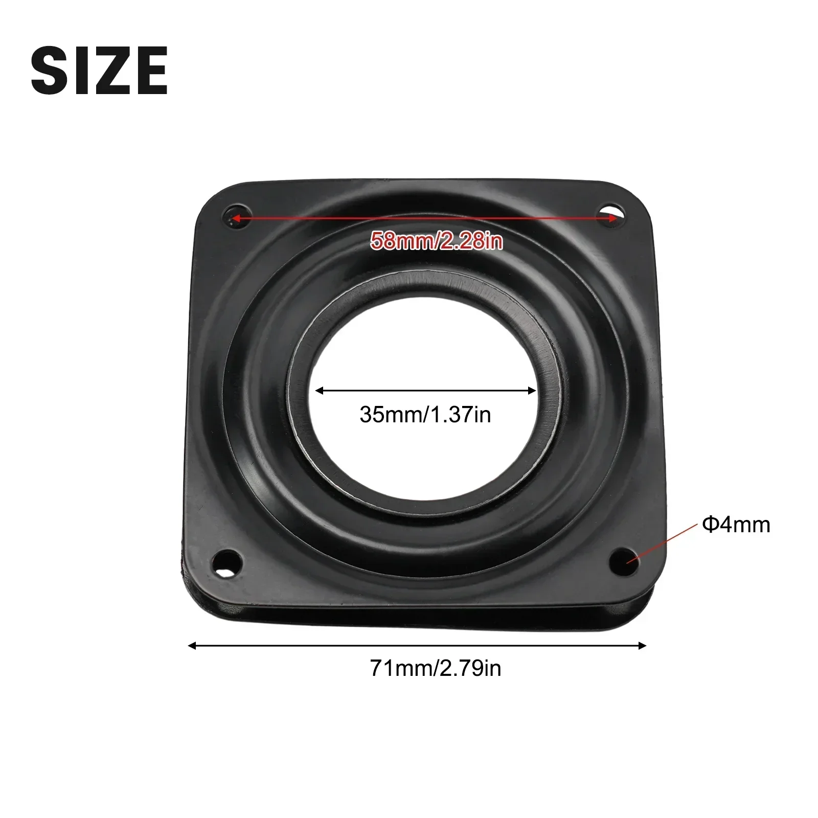 6'' Rotating Bearing Heavy Duty Swivel Turntable Plate Kitchen Base Degree Square Swivel Mechanism Chair Furniture rotating turntable plate