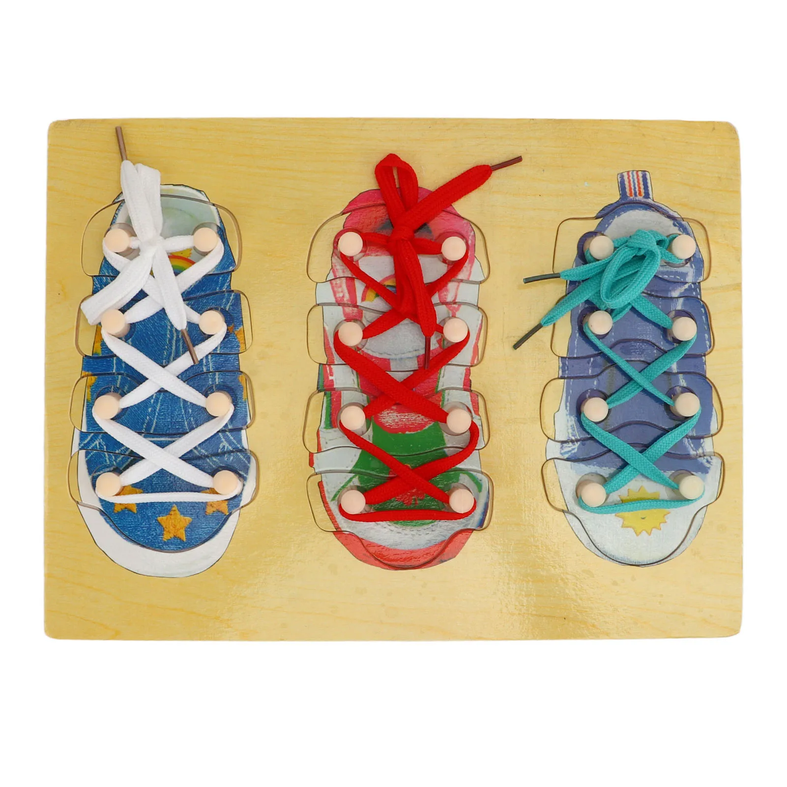 Рисунок 5 - Деревянные шнурки для обуви Монтессори