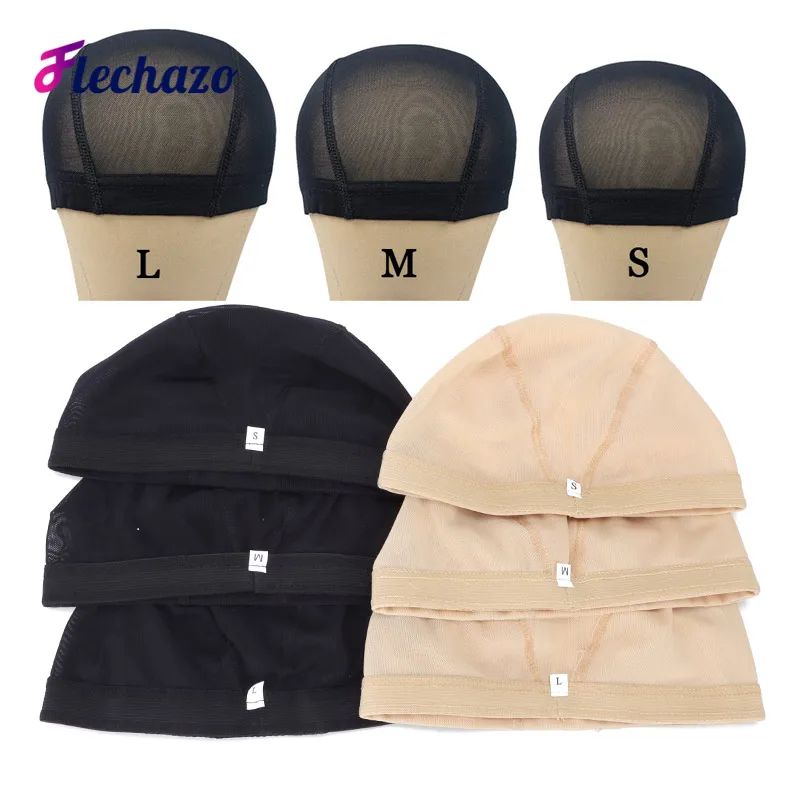 Mesh Dome Cap for Wig Making 1-5Pcs Stretchable Dome Mesh Wig Caps for Maker Small to Large Heads