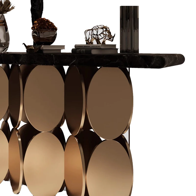 Consolle industriale moderna Consolle europea premium semplice e alla moda Ingresso moderno Wohnzimmer Tisch Furniture - immagine 2